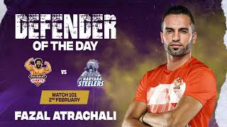 Fazel Atrachali Gujarat Giants  Defender of the Day February 2  PKL Season 10 [upl. by Adlig]