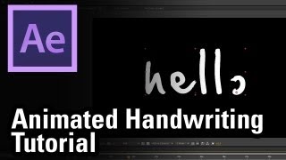 Animated Handwriting in After Effects  Includes free template [upl. by Tehc306]