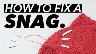 How to Fix a SnagPull in Knits  WITHWENDY [upl. by Saddler]