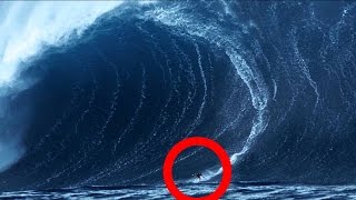 BIGGEST WAVES ever surfed Including arguably the worlds LARGEST WAVE ever caught on camera [upl. by Charla]