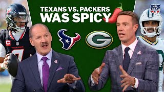 The NFL Today crew talks Packers HEATED win over Texans [upl. by Haroppizt]