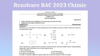 Rezolvare BAC Chimie Organica 2023 [upl. by Akihsat595]