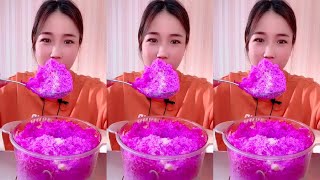 Qians new ice eating videoonly bites ice eating asmr ❤️ [upl. by Emmalyn]