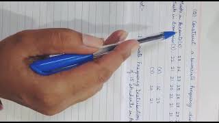 Bivariate frequency distribution table [upl. by Schonfield]