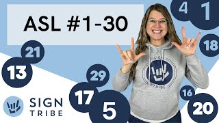 Mastering ASL Numbers 130  American Sign Language  signtribe Academy [upl. by Otte597]