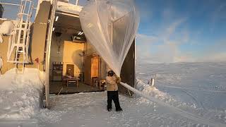 Launching weather balloons to monitor ozone at the South Pole [upl. by Nuawed]