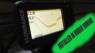 Lowrance Hook 4  Installing A Fish finder The Easy Way  DIY [upl. by Cosenza]