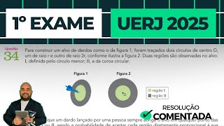 UERJ 2025 1ºQ  Questão 34  Probabilidade no Alvo [upl. by Amo68]