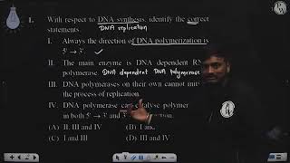 With respect to DNA synthesis identify the correct statements 1 Always the direction of DNA p [upl. by Launamme]