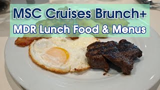 🍳 MSC Cruises 2024 Brunch Food Tour  Exclusive Look at Sea Day amp Missed Port Menus [upl. by Ecirum]