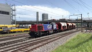 SBB Cargo Am 843 060 mit Kurzgüterzug in Bülach [upl. by Yenial]