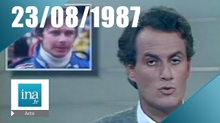 20h Antenne 2 du 23 août 1987  Mort de Didier Pironi  Archive INA [upl. by Targett]