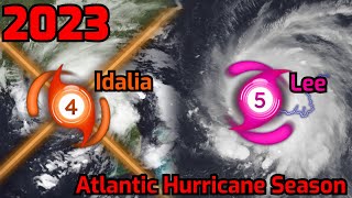 2023 Atlantic Hurricane Season Animation [upl. by Eseenaj]