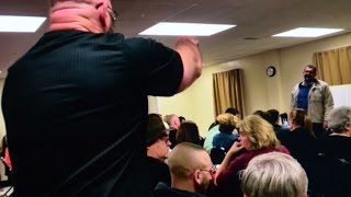 Man Screams to Muslim at Mosque Meeting Every One of You Are Terrorists [upl. by Ennirac468]