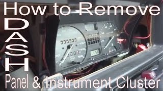 How to Remove Dash Panel amp Instrument Cluster VW Golf Mk2 [upl. by Suertemed]