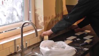 DIY How To Tile a Kitchen Splashback  Part 2 [upl. by Neleh441]