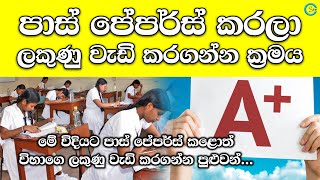 පාස් පේපර්ස්වලින් වැඩ ගන්න විදිය  How to take advantage of Past Papers  Shanethya TV [upl. by Ahsilla]