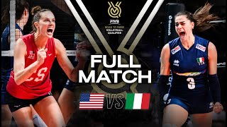 🇺🇸 USA vs 🇮🇹 ITA  Paris 2024 Olympic Qualification Tournament  Full Match  Volleyball [upl. by Roswald296]