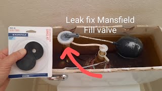 Toilet fill valve leaking easy fix with Mansfield [upl. by Bernelle]