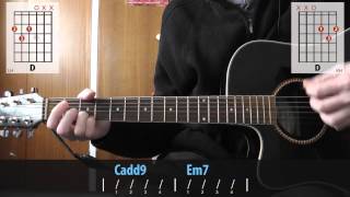 Foo Fighters  Times Like These Acoustic guitar lesson for beginners [upl. by Ennayar]