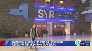 Syracuse airport prepared for the holiday travel rush [upl. by Milty]