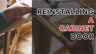 How to Reinstall or Replace a Cabinet Door [upl. by Esirehs135]