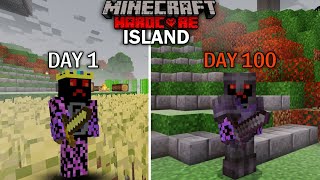 100 DAYS On Deserted ISLAND in Minecraft Hardcore [upl. by Eenor]