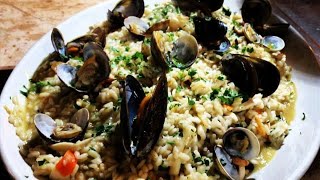 Risotto ai frutti di mare Italian recipe [upl. by Retswerb]