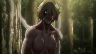 【進撃の巨人】Shingeki no Kyojin HD EPISODE 21  Petra Death amp Eren Titan Transformation vs Female Titan [upl. by Ytsur]