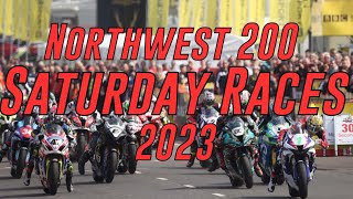 North West 200 Saturday Races 2023 Highlights SOUND UP [upl. by Ardnuassac]