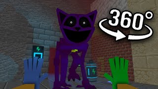 Poppy Playtime Chapter 3  Minecraft 360° VR Animation CatNap Chase Scene [upl. by Korry]