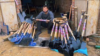 The Process of Mass Producing Shovels  Old Factory Manufacturing [upl. by Sadler803]