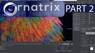 Ornatrix Cinema 4d tutorial Part 2 Redshift Hair Mtl C4D Noise and BodyPaint3d StayHome [upl. by Sankey]