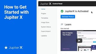 Getting started With Jupiter X [upl. by Nevaeh]