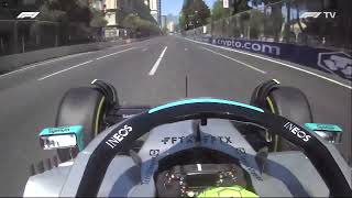 Lewis Hamilton Porpoising 2022 Baku [upl. by Britteny]