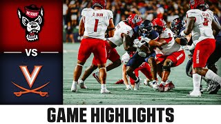 NC State vs Virginia Game Highlights  2023 ACC Football [upl. by Ahseela932]