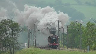 5972 Hogwarts Castle Olton Hall on fine form on The Wizards Express  7th June 2014 [upl. by Teyut348]