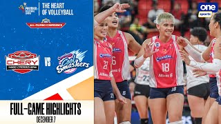 Chery Tiggo vs Creamline semis Game 1 highlights  2023 PVL AllFilipino Conference Dec 7 2023 [upl. by Meridith]