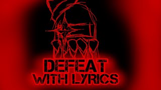 Defeat WITH LYRICS Old Version  FNF Lyrical Cover  Vs Impostor V4 [upl. by Nnairda]