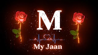 M Name wala status shayari ❤️🥰love status video 😍😍WhatsApp status video 💕🥰 [upl. by Ydnis]