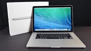 Apple MacBook Pro 15inch with Retina Display Late 2013 Unboxing Demo amp Benchmarks [upl. by Dyke]