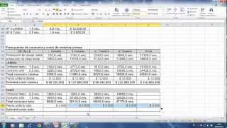 ELABORACION DE PRESUPUESTOS  PRESUPUESTO DE CONSUMO Y COSTO DE MATERIA PRIMA [upl. by Sethrida]