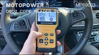 MOTOPOWER MP69033 Car OBD2 Scanner Code Reader Engine Fault Code Reader Scanner CAN Diagnostic Scan [upl. by Annadal]