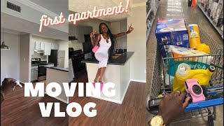 MOVING INTO MY FIRST APARTMENT AT 20 signing my lease EMPTY APARTMENT TOUR shopping MORE [upl. by Jelene]