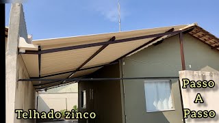 garagem de telha de zinco acabamento diferente [upl. by Areek613]