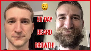 90 Day Beard Growth Time Lapse  Mens Beard Growth Journeys [upl. by Aiekat]