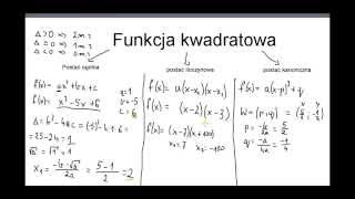 Lekcja 10  Funkcja kwadratowa  kurs maturalny [upl. by Elpmid232]