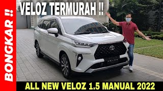 Bongkar  Toyota All New Veloz 15 Manual 20212022  Review Exterior amp Interior Veloz Termurah [upl. by Drofla]