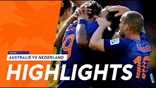 Highlights AustraliëNederland 23 WK 2014 [upl. by Okia]