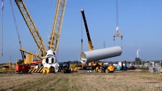 Building a Wind Turbine GE entire assembly process timelapses landscapes [upl. by Innad202]